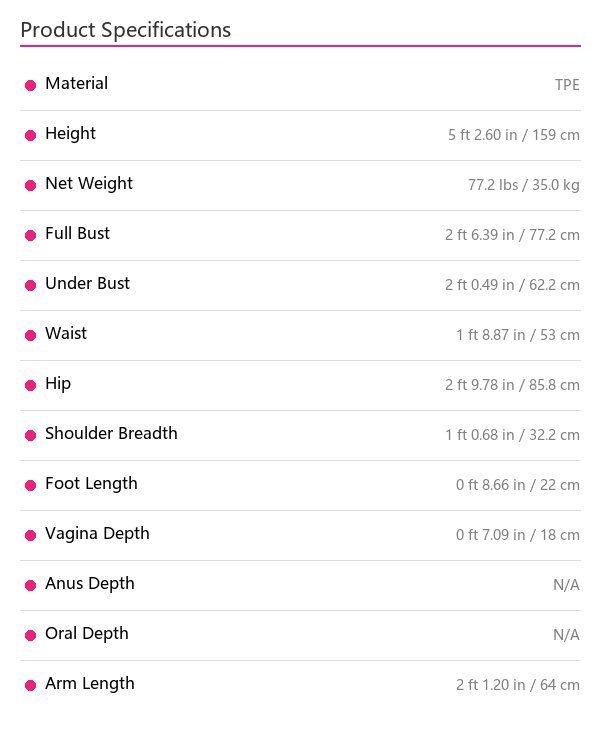 Specifications