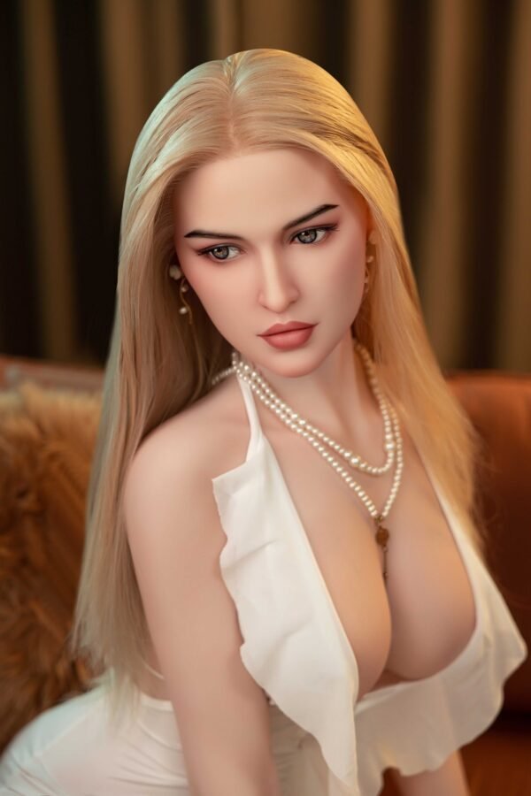 US NO.47 168cm Light Blue Eyes with Implanted Hair as Shown Bolt-Free Standing Meridian Jelly Chest US in stock