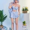 YJL 159cm (5'2.6") D-Cup Cara Full Silicone Slim Realistic Sex Doll (Head 180)