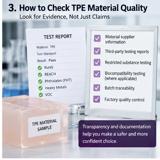 TPE sex doll material quality checklist including testing traceability and factory quality control