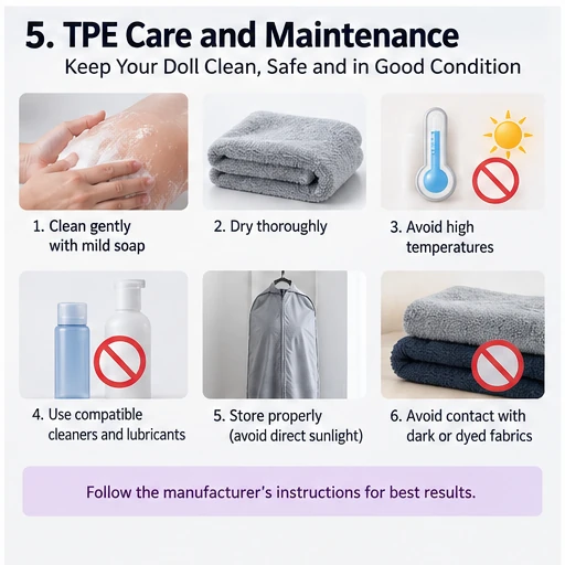 TPE sex doll cleaning maintenance drying and storage guide